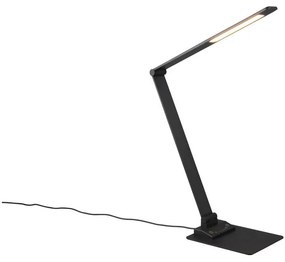 Čierna LED stmievateľná stolová lampa (výška 72 cm) Travis – Trio