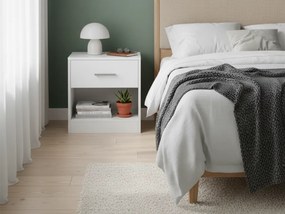 Nočné stolíky NOVERA sada 2 ks 39x28 cm, biele