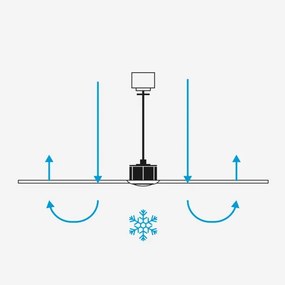 FARO 342871S - LED stmievateľný ventilátor CRUISER XL 18W/230V CCT, priemer 160 cm, sivá/čierna + diaľkové ovládanie