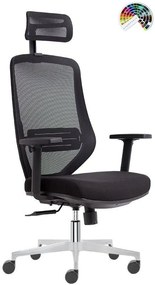 PEŠKA Kancelárska stolička ASTRA čalúnenie BREEZE čierna