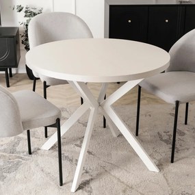 Stôl RENO 90–190 cm Kašmír/Biely