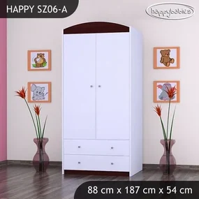 Detská skriňa HAPPY bez motívu - TYP 6A