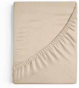 Bavlnená plachta s gumou 180 x 200 cm béžová
