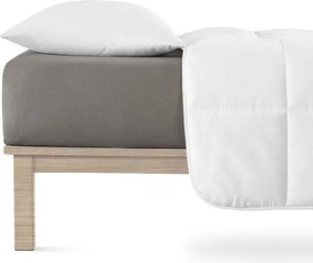 Napínacia plachta na posteľ jersey s elastanom antracitová sada 2 ks 90 x 200 cm
