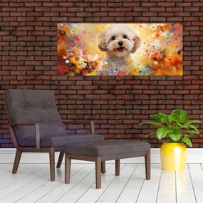 Obraz - Šťastný pes (120x50 cm)