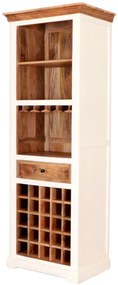 furniture-nabytek.cz - Drevený stojan na víno 70x190x45 z masívu mango
