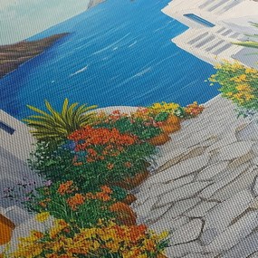 Obraz - Grécka ulička (90x60 cm)
