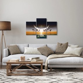 Obraz - Mesiac nad palmami (90x60 cm)