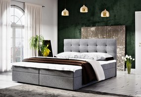 Moderná posteľ s úložným priestorom 160x200 STIG II - šedá