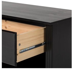 Tmavohnedý TV stolík z borovicového dreva 137x47 cm Anita – Støraa