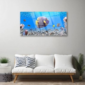Obraz na skle Ryba príroda 140x70 cm