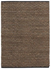 Koberec v čierno-prírodnej farbe 120x170 cm Zigzag – douceur d'intérieur