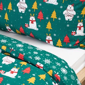 4Home Bavlnené obliečky Polar Bear, 140 x 200 cm, 70 x 90 cm