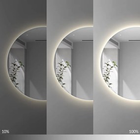 Kulaté dotykové zrcadlo s LED osvětlením Bluetooth ROUND 60 cm