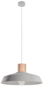 Sollux SL.0282 - Luster na lanku AFRA 1xE27/60W/230V šedá/prírodné drevo