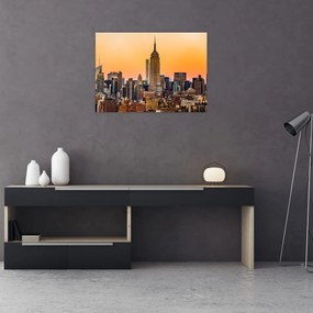 Sklenený obraz New Yorku (70x50 cm)