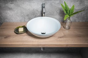 Sapho Sapho, TOSEMI sklenené gravírované umývadlo, priemer 42 cm, čirá, TY153