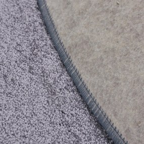 AladinWorld Expres, Kusový koberec Velur Ultra strieborný kruh, 200x200 (priemer) kruh, šedá, obývacia izba