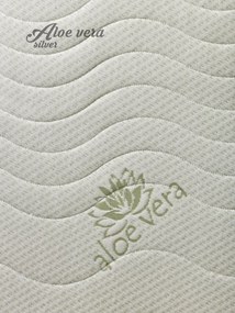 Texpol VEGA - obľúbený sendvičový matrac s poťahom Aloe Vera Silver 100 x 220 cm, snímateľný poťah