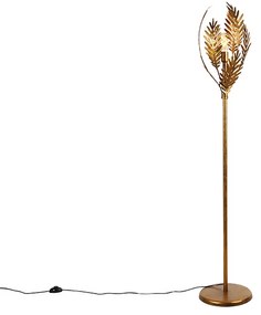 Vintage stojaca lampa zlatá 70 cm - Botanica