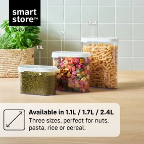 SMARTSTORE Dóza na potraviny s dávkovacím viečkom, FLIP - 2,4l