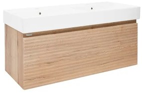 Kúpeľňová skrinka s umývadlom Naturel Savona 118x43x44, 8 cm dub halifax mat SAVONA120DHU2