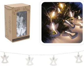Bestent Svetielka na baterky drevené 10LED 1,65m teplá biela Anjelik