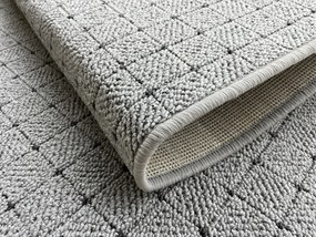 Vopi koberce Kusový koberec Udinese sivý štvorec - 60x60 cm
