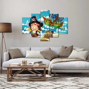 Obraz - Pirátsky poklad (150x105 cm)