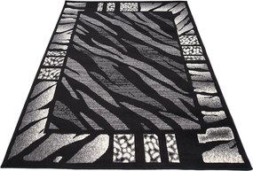 TA Koberec J313B BLACK CHEAP PP CRM Sivý Obdĺžnikový Rozmer: 60x100 cm