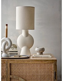 Béžová stolová lampa s textilným tienidlom (výška 54,5 cm) Sergio – Bloomingville