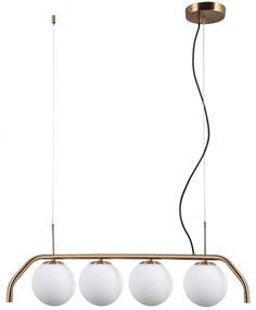 ITALUX PND-3300-4-HBR - Luster na lanku CARIMI 4xG9/5W/230V mosadz