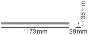 Nábytková LED lampa 14W 3000K 120cm LINEAR COMPACT SWITCH LEDVANCE