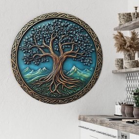 DUBLEZ | Drevený obraz - Keltský strom života - Arbor | UV potlač, Premium