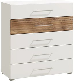 Komoda Masilia 5 zásuviek biela 11012122