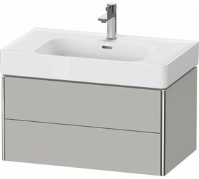 DURAVIT XSquare závesná skrinka pod umývadlo, 2 zásuvky, 784 x 470 x 397 mm, betón šedá matná, XS4399007070000