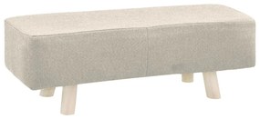 vidaXL Podnožka krémová 80x28x26 cm látková