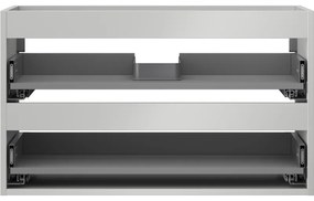 Mexen Box-A, závesná skrinka 80 cm, 2 zásuvky, matná sivá, 91AX0-0800-470-2-62