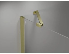 Mexen Mist Duo, 2-krídlový sprchový kút 110 x 110 cm, číre sklo, zlatá matná, 8A4-110-110-55-00