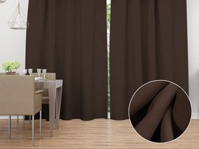 Biante Dekoračný záves Rongo RG-051 Hnedý 140x260 cm