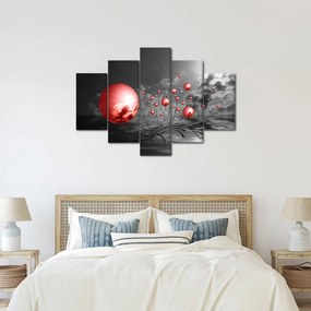 Obraz červených gulí (150x105 cm)