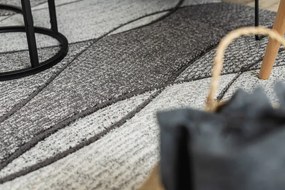 Koberec FEEL 5675/16811 vlny, sivý / antracitový / krémový