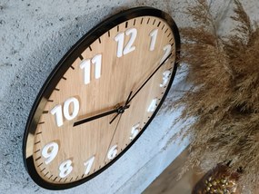 Bambusové nástěnné hodiny Diana 30 cm hnědé/černé