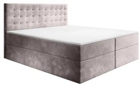 Čalúnená posteľ BARI sivá rozmer 140x200 cm