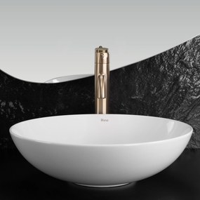 Rea Anika, umývadlo na dosku 405x405x120 mm, biela lesklá, REA-U6367