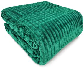 Dekorstudio Luxusná smaragdová deka s vytláčaným vzorom Suleo Rozmer deky: 200x220cm