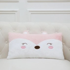 Vankúš líška 30x56cm ružový