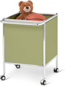 Kovový bočný vozík »CN3 Kids« s kolieskami, pistáciový