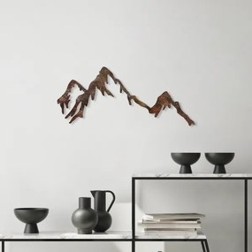 Nástenná dekorácia 45x70 cm hory kov