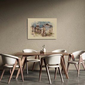 Sklenený obraz - Forum Romanum, Rím, Taliansko (70x50 cm)